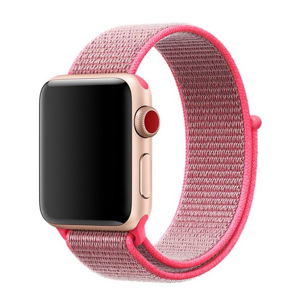 Sport Loop nylon bandje - Roze - Geschikt voor Apple Watch 44mm / 45mm&nbsp;/ 46mm / 49mm
