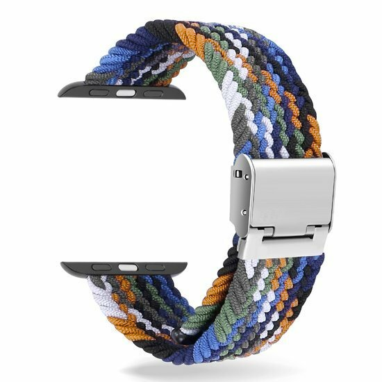 Braided nylon bandje - Multicolor - Geschikt voor Apple Watch 38mm / 40mm / 41mm / 42mm