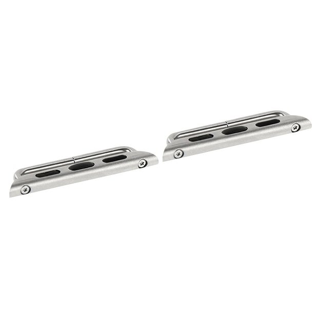 Metalen strap connector - Zilver - Geschikt voor Apple Watch 38mm / 40mm / 41mm / 42mm