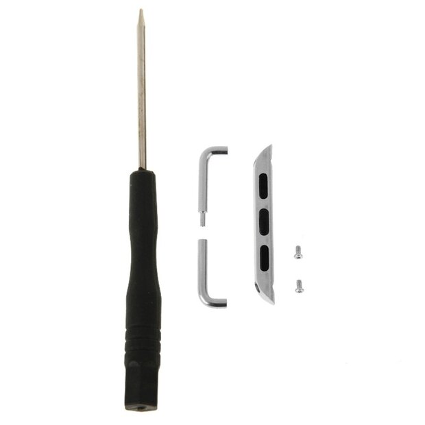 Metalen strap connector - Zilver - Geschikt voor Apple Watch 38mm / 40mm / 41mm / 42mm