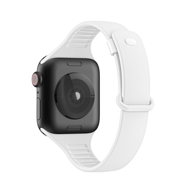 TPU Slim Fit bandje - Wit - Geschikt voor Apple Watch 44mm / 45mm&nbsp;/ 46mm / 49mm