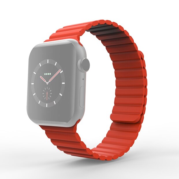 Siliconen Loop bandje - Rood - Geschikt voor Apple Watch 44mm / 45mm&nbsp;/ 46mm / 49mm