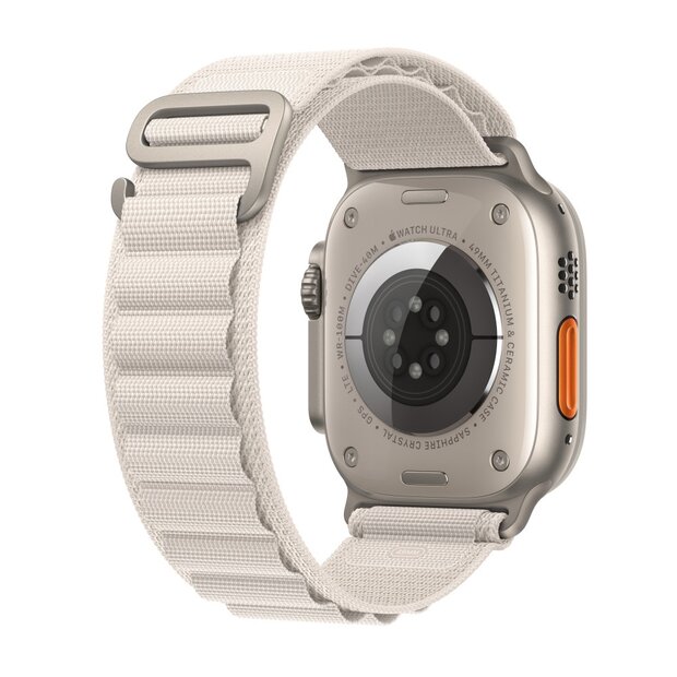 Alpine Loop nylon bandje - Starlight - Geschikt voor Apple Watch 44mm / 45mm&nbsp;/ 46mm / 49mm
