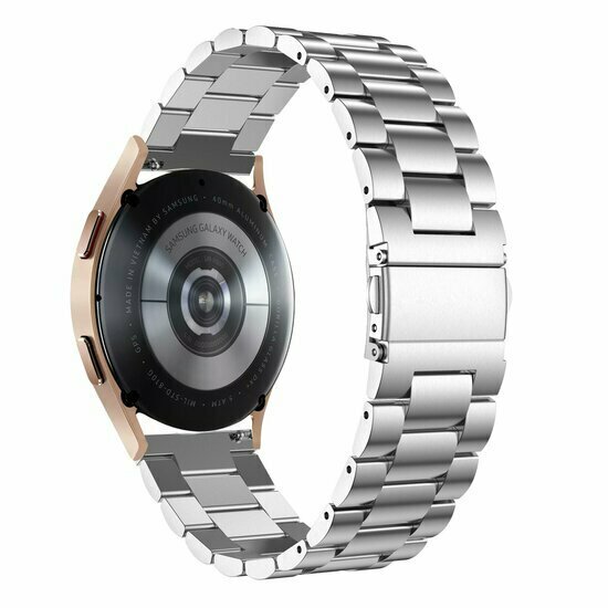 Huawei Watch GT 4 / GT 5 (41mm) &amp; GT 5 Pro (42mm) - Stalen schakelband - Zilver