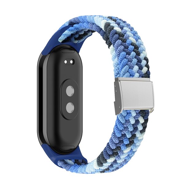Braided nylon bandje - Multicolor blauw - Xiaomi Smart Band 8 / 9 / 10
