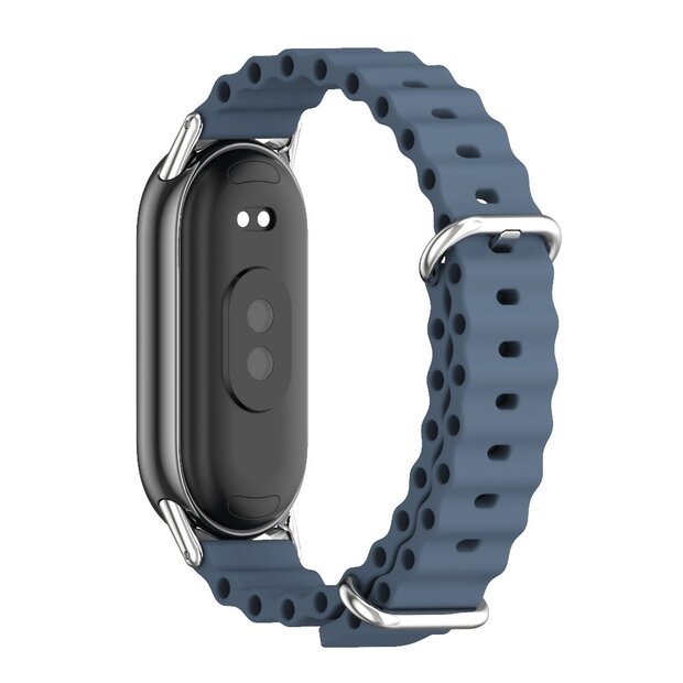 Ocean siliconen bandje - Blauw - Xiaomi Smart Band 8 / 9 / 10