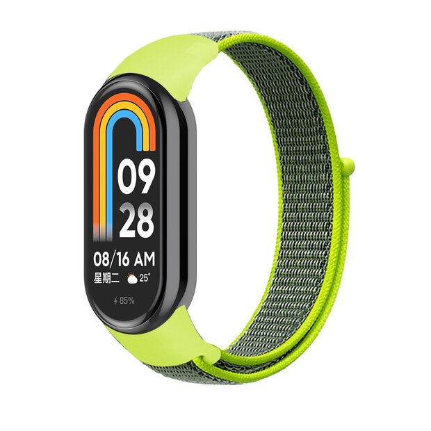 Sport loop nylon bandje - Neon groen - Xiaomi Smart Band 8 / 9 / 10