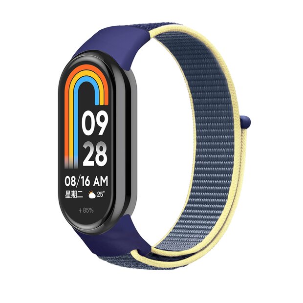 Sport loop nylon bandje - Donkerblauw - Xiaomi Smart Band 8 / 9 / 10