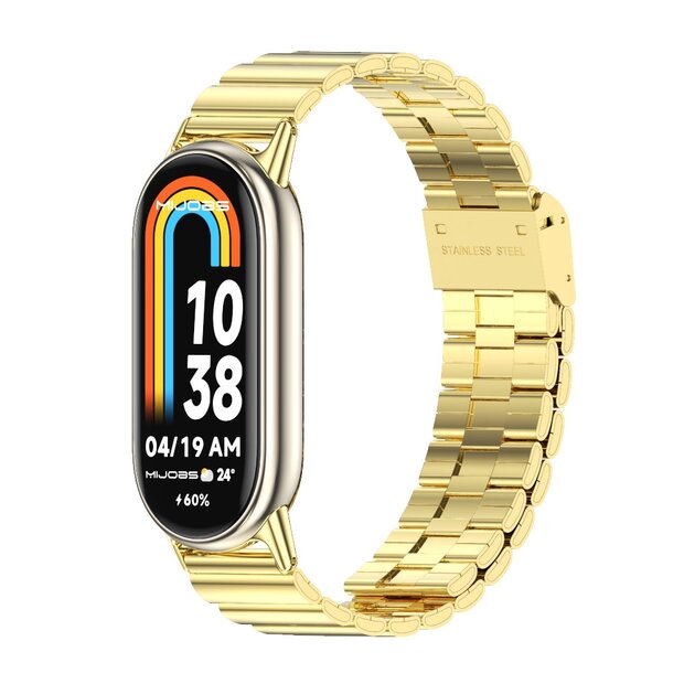 Stalen band - Goud - Xiaomi Smart Band 8 / 9 / 10