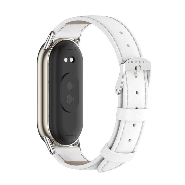 Echt leren bandje - Wit - Xiaomi Smart Band 8 / 9 / 10