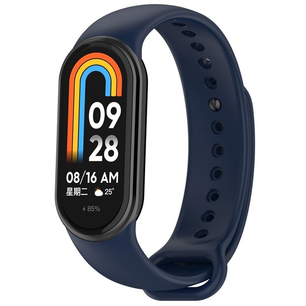 Siliconen bandje - Navy - Xiaomi Smart Band 8 / 9 / 10