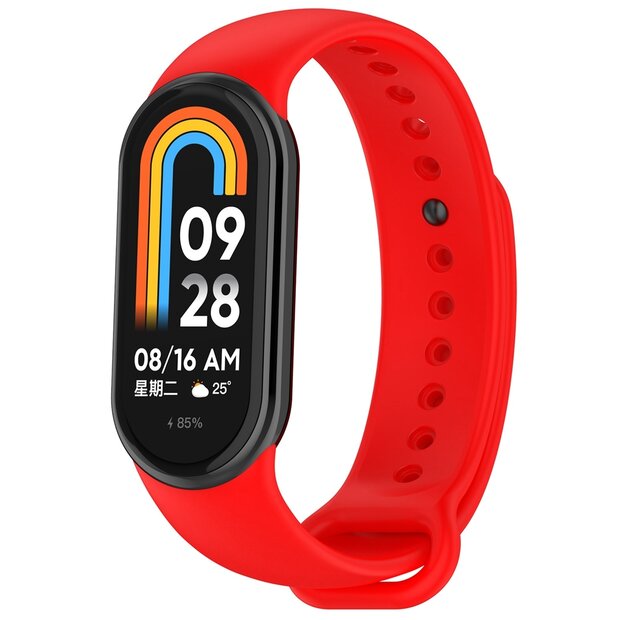 Siliconen bandje - Rood - Xiaomi Smart Band 8 / 9 / 10