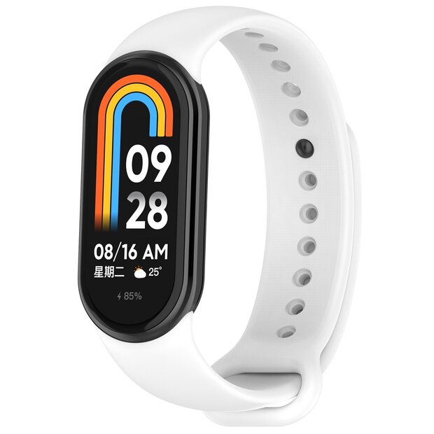 Siliconen bandje - Wit - Xiaomi Smart Band 8 / 9 / 10