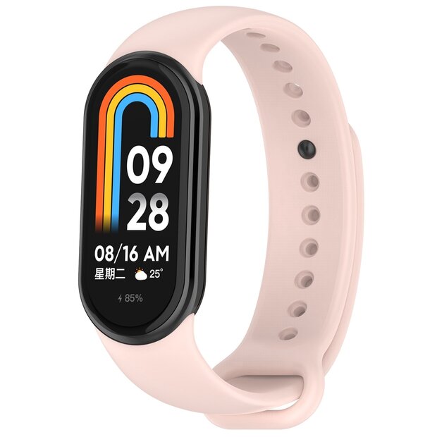 Siliconen bandje - Lichtroze - Xiaomi Smart Band 8 / 9 / 10
