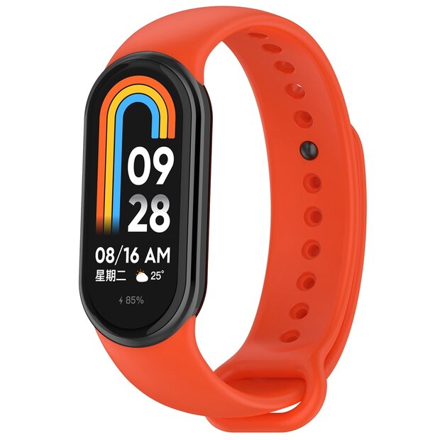 Siliconen bandje - Oranje - Xiaomi Smart Band 8 / 9 / 10