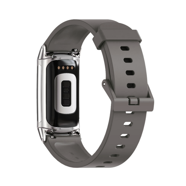 FitBit Charge 5 &amp; 6 Extra soft siliconen bandje - Grijs