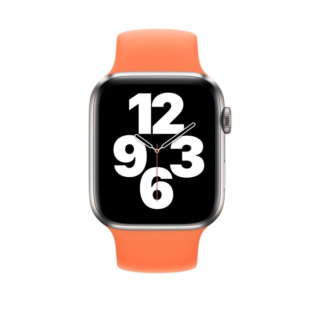 Solo Loop Link serie bandje - Maat: M - Oranje - Geschikt voor Apple Watch 38mm / 40mm / 41mm / 42mm