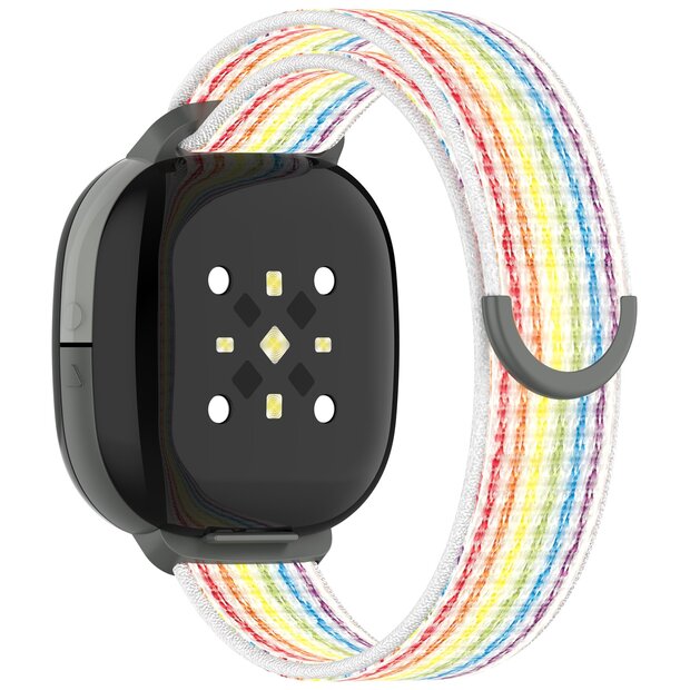 Fitbit Ace LTE - Nylon loop band met klittenbandsluiting - Multicolor