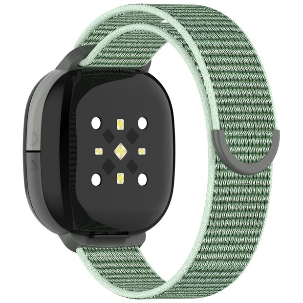 Fitbit Ace LTE - Nylon loop band met klittenbandsluiting - Groen