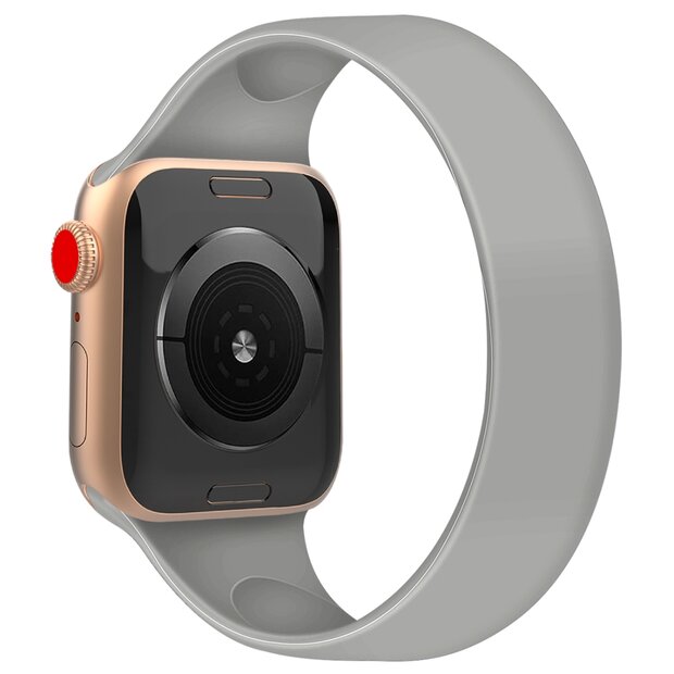Solo Loop Link serie bandje - Maat: L - Grijs - Geschikt voor Apple Watch 44mm / 45mm&nbsp;/ 46mm / 49mm
