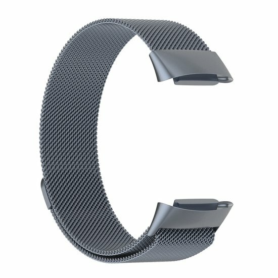 Milanese bandje - Grijs - Geschikt voor FitBit Charge 5