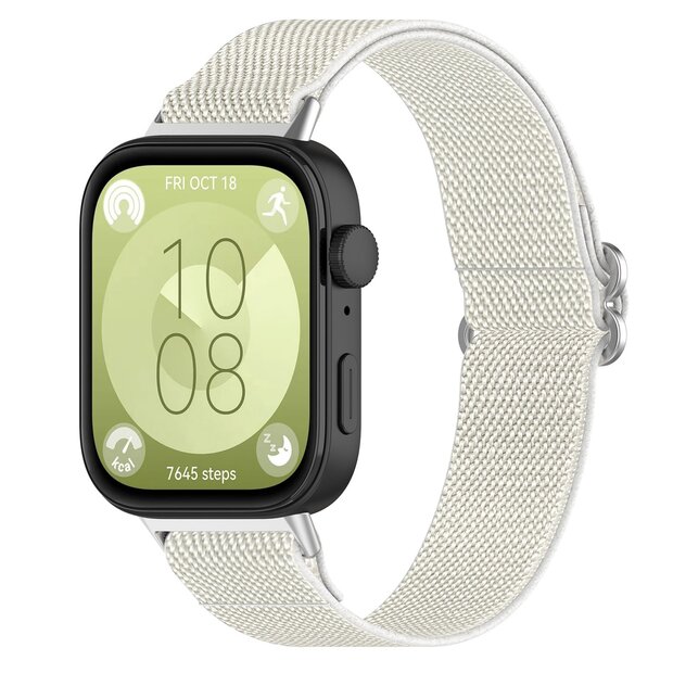 Elastische nylon band - Sterrenlicht - Huawei Watch Fit 3 / Fit 4