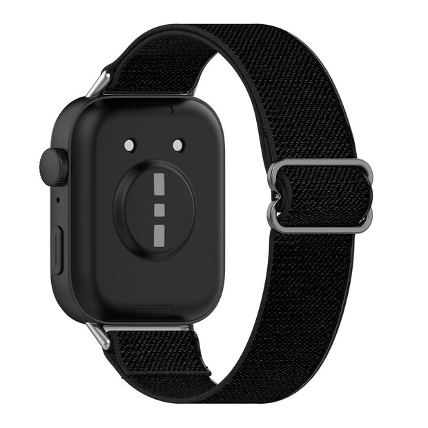 Elastische nylon band - Zwart - Huawei Watch Fit 3 / Fit 4
