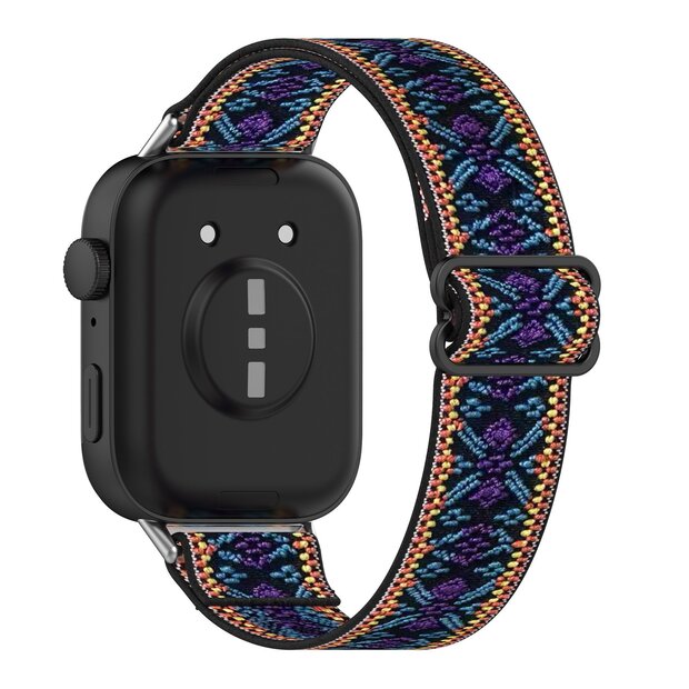 Elastische nylon band - Bohemian blauw - Huawei Watch Fit 3 / Fit 4