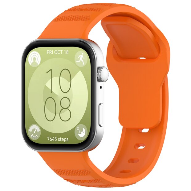 Siliconen Outdoor band - Oranje - Huawei Watch Fit 3 / Fit 4