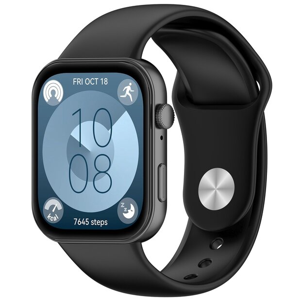 Siliconen sportband - Zwart - Huawei Watch Fit 3 / Fit 4