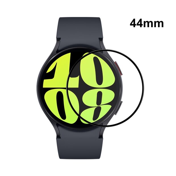 Screen protector Tempered Glass - Full cover - Geschikt voor de Samsung Galaxy Watch 7 - 44mm
