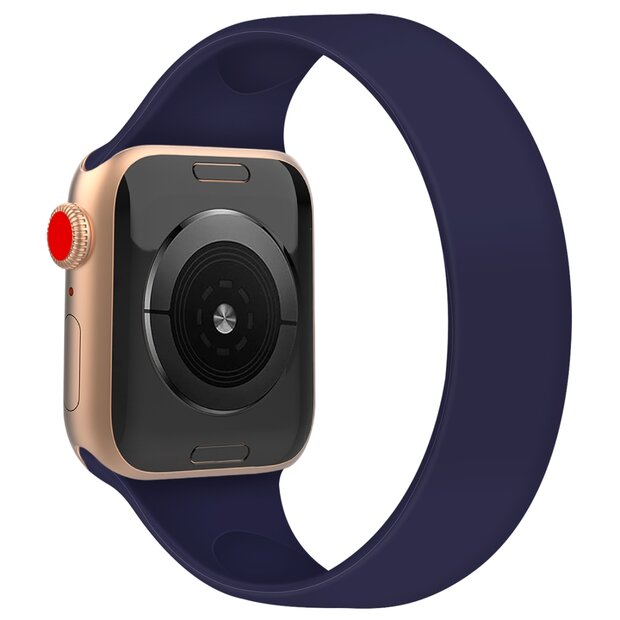 Solo Loop Link serie bandje - Maat: L - Saffierblauw - Geschikt voor Apple Watch 38mm / 40mm / 41mm / 42mm