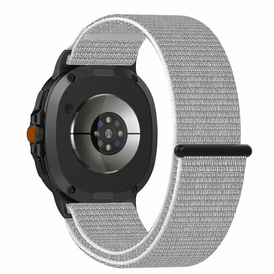 Sportloop nylon bandje - Lichtgrijs - Samsung Galaxy Watch 8 Classic - 46mm