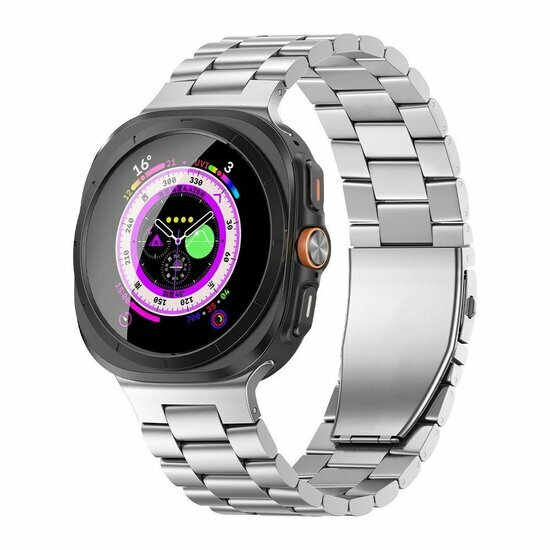 Titanium schakelband - Zilver - Samsung Galaxy Watch 8 Classic - 46mm