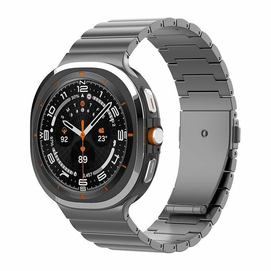 Titanium Luxe band - Space Grey - Samsung Galaxy Watch 8 Classic - 46mm