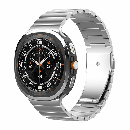 Titanium Luxe band - Zilver - Samsung Galaxy Watch 8 Classic - 46mm