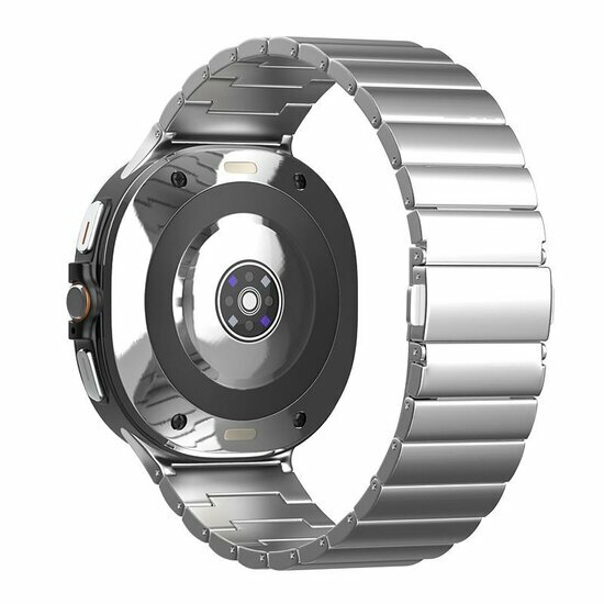 Titanium Luxe band - Zilver - Samsung Galaxy Watch 8 Classic - 46mm