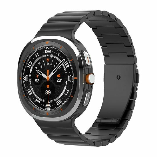 Titanium Luxe band - Zwart - Samsung Galaxy Watch 8 Classic - 46mm
