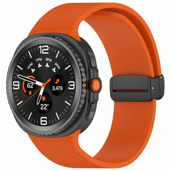 D-buckle sportband - Oranje - Samsung Galaxy Watch 8 Classic - 46mm
