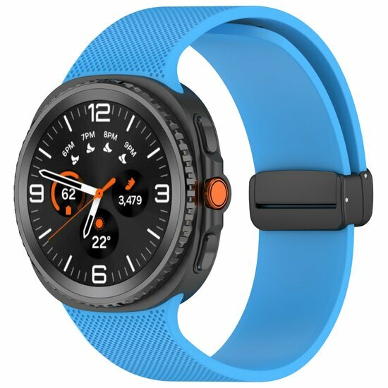 D-buckle sportband - Blauw - Samsung Galaxy Watch 8 Classic - 46mm