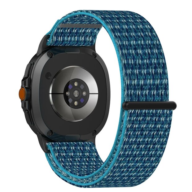 Sportloop nylon bandje - Blauw - Samsung Galaxy Watch 8 - 40mm / 44mm