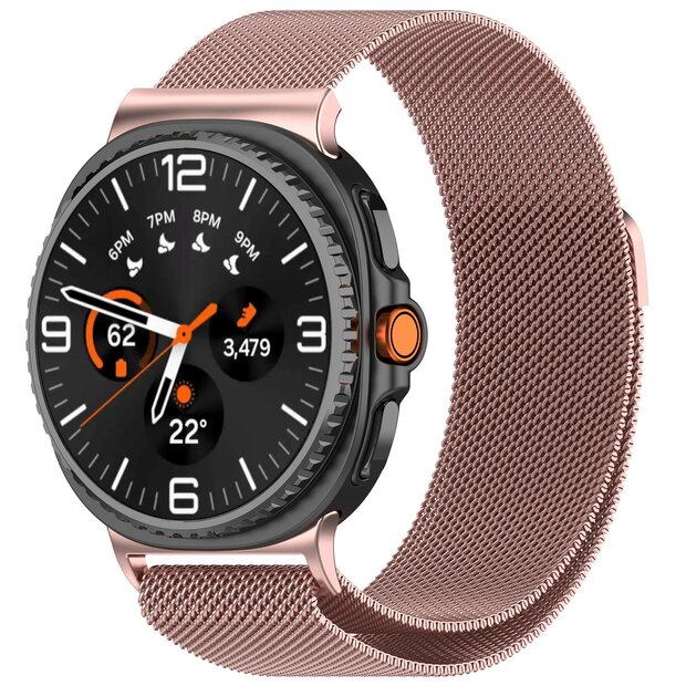 Milanese band - Ros&eacute; goud - Samsung Galaxy Watch 8 - 40mm / 44mm