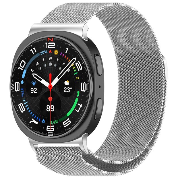 Milanese band - Zilver - Samsung Galaxy Watch 8 - 40mm / 44mm