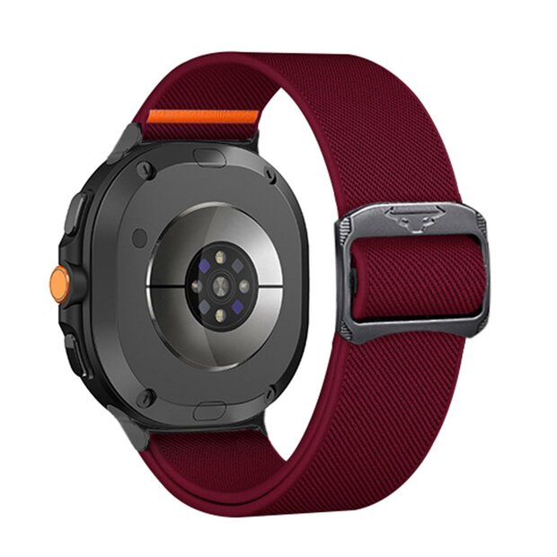 Nylon Loop bandje - Bordeaux - Samsung Galaxy Watch 8 - 40mm / 44mm