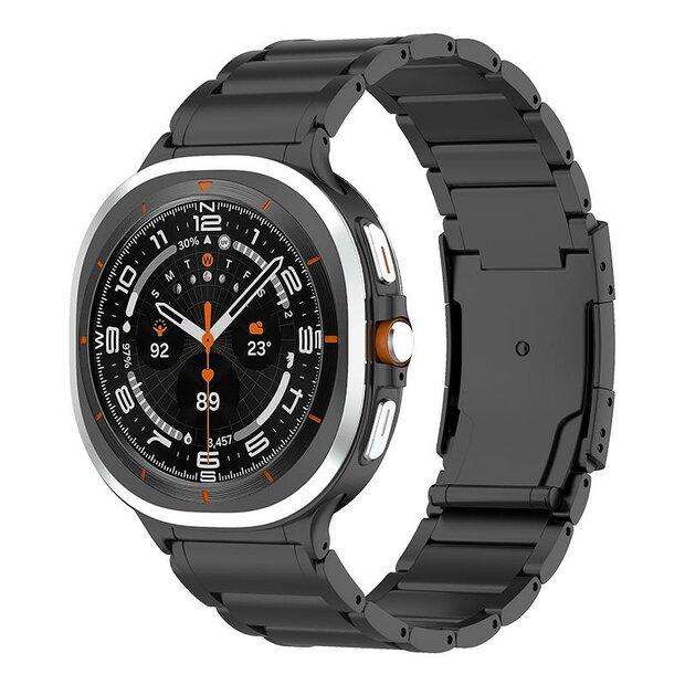 Titanium band - Zwart - Samsung Galaxy Watch 8 - 40mm / 44mm