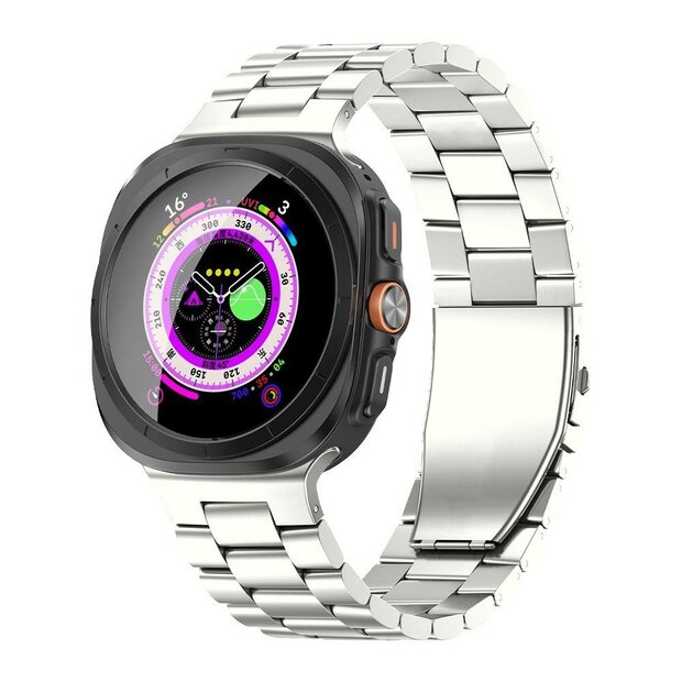 Titanium schakelband - Titanium kleur - Samsung Galaxy Watch 8 - 40mm / 44mm