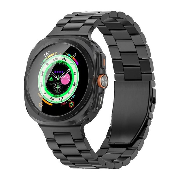 Titanium schakelband - Zwart - Samsung Galaxy Watch 8 - 40mm / 44mm