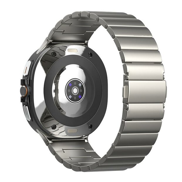 Titanium Luxe band - Titanium kleur - Samsung Galaxy Watch 8 - 40mm / 44mm