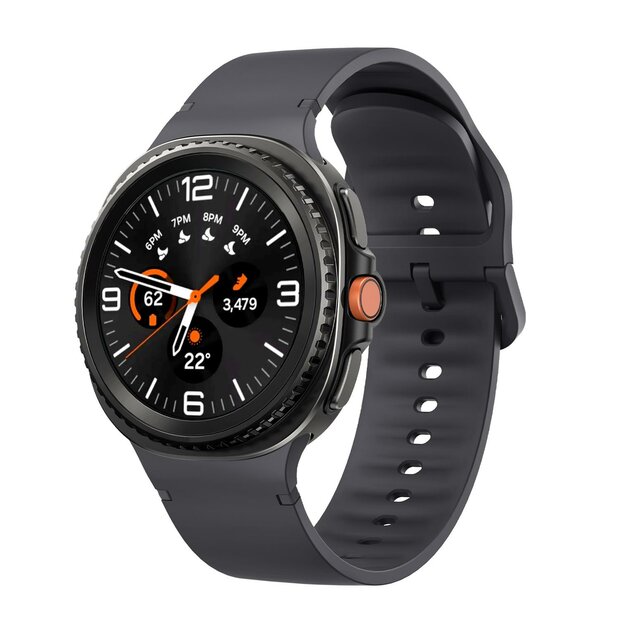 Soft siliconen band - Maat: S/M - Donkergrijs - Samsung Galaxy Watch 8 - 40mm / 44mm