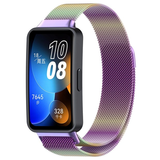 Milanese bandje - Multicolor - Huawei Band 10 / 9 / 8